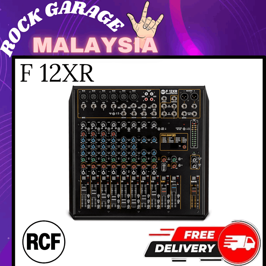 RCF F 12XR 12-channel Mixing Console with Multi-fx & Recording ( F12XR ...