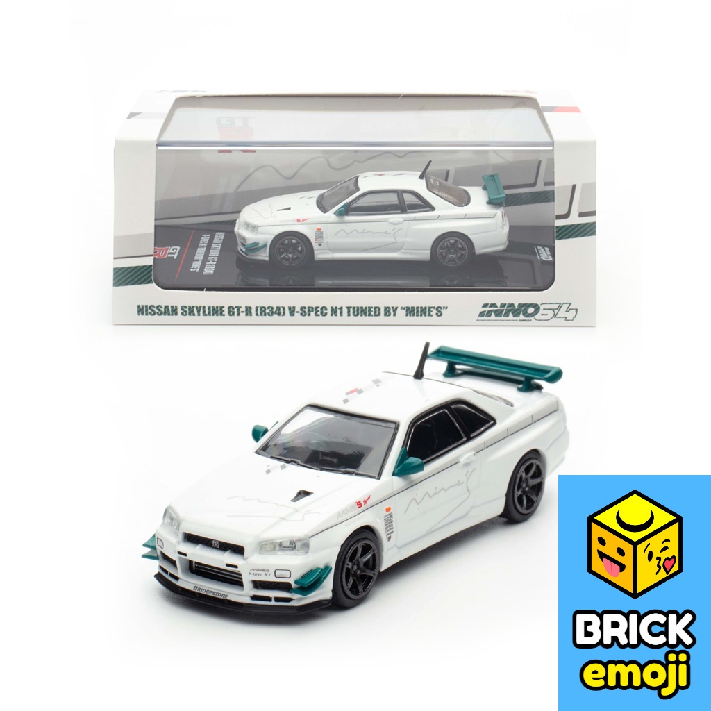 INNO64 Nissan Skyline GTR R34 V-Spec N1 Tuned By Mines 1/64 IN64-R34VS ...