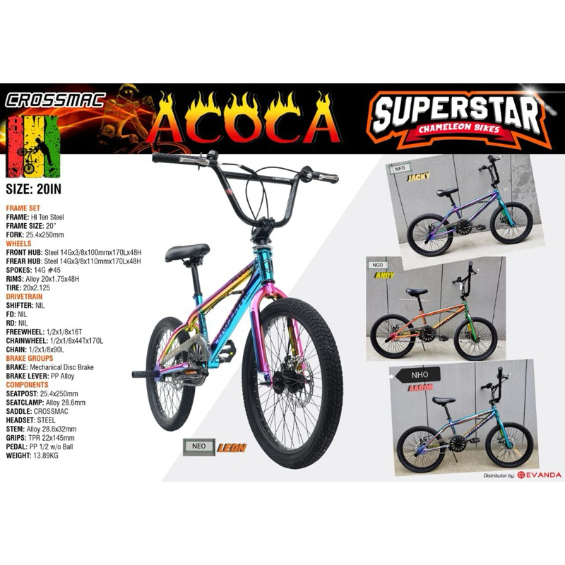 BASIKAL CROSSMAC BMX 20 INCH LATEST DESIGN READY STOCK 80%SIAP PASANG ...