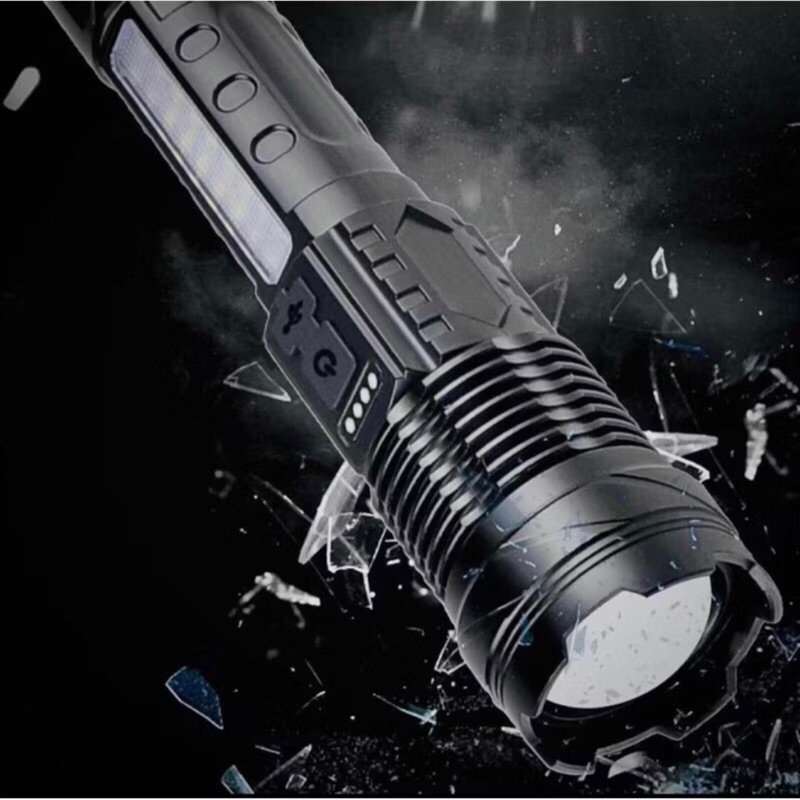 Premium Zoomable Metal Flashlight – High-Intensity LED Torch for ...