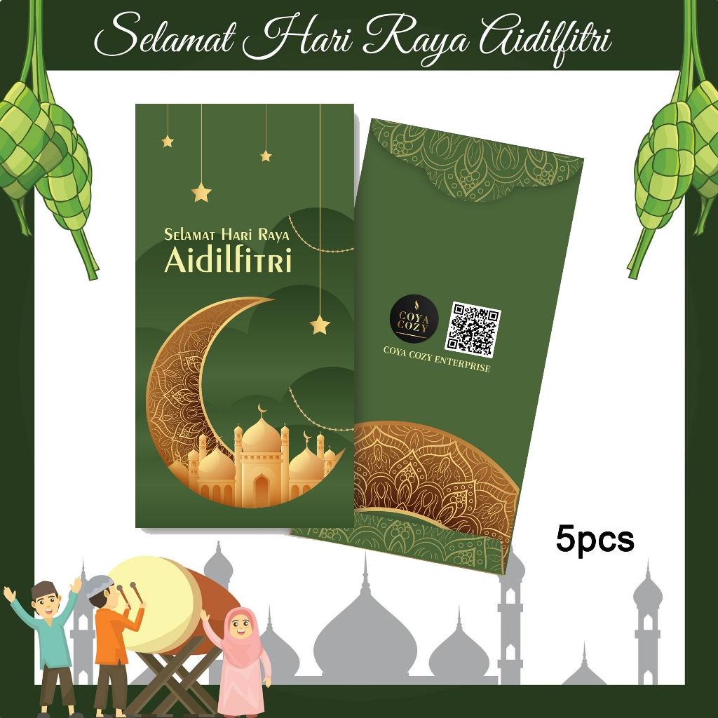 Hari Raya 2025 Selamat Hari Raya Aidilfitri Green Packet | Shopee Malaysia
