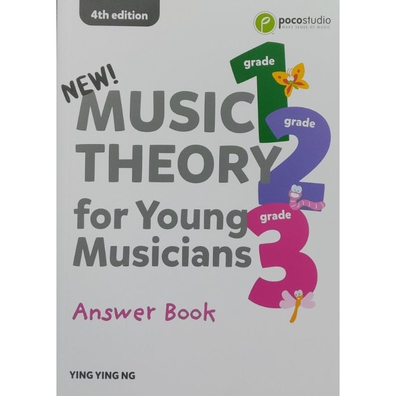 Poco MUSIC THEORY for Young Musicians ANSWER Book Grades 1,2,3 | Shopee ...