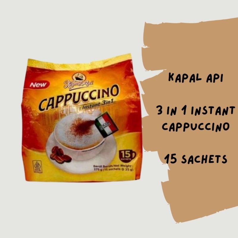 KAPAL API 3 IN 1 INSTANT CAPPUCINO (15 SACHETS) | Shopee Malaysia