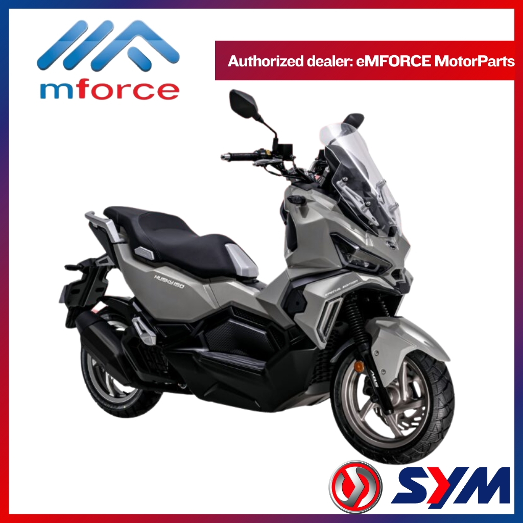 SYM HUSKY150 HUSKY 150 BODY COVER SET WITHOUT STRIPE WHITE BLACK