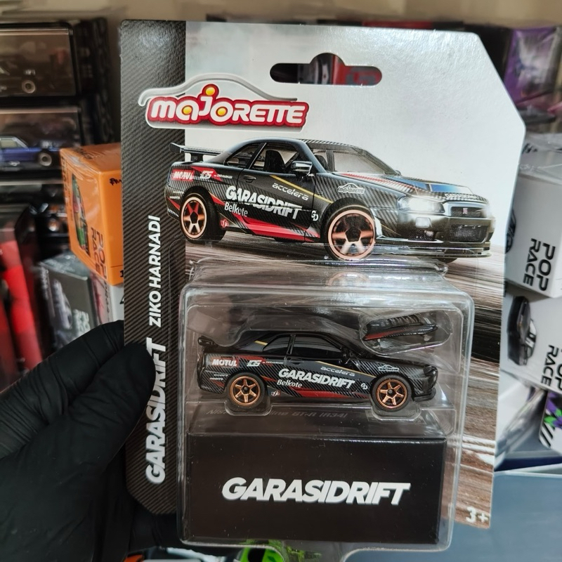 Majorette X Garasi Drift Garasi Drift Nissan Skyline GT-R34 D1GP Ziko ...