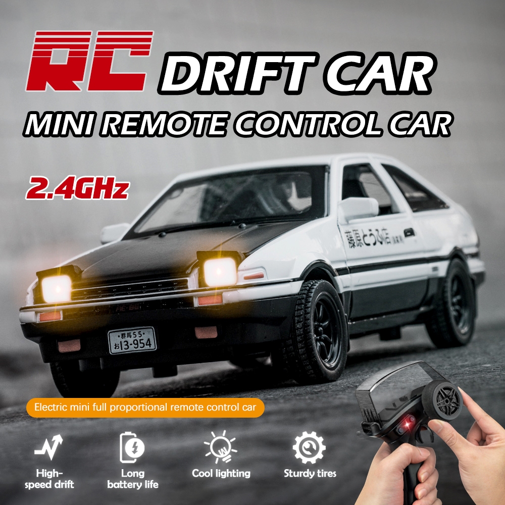 New Mini 2.4G Four-wheel Drive Drift Racing LED Lights Mini Remote ...