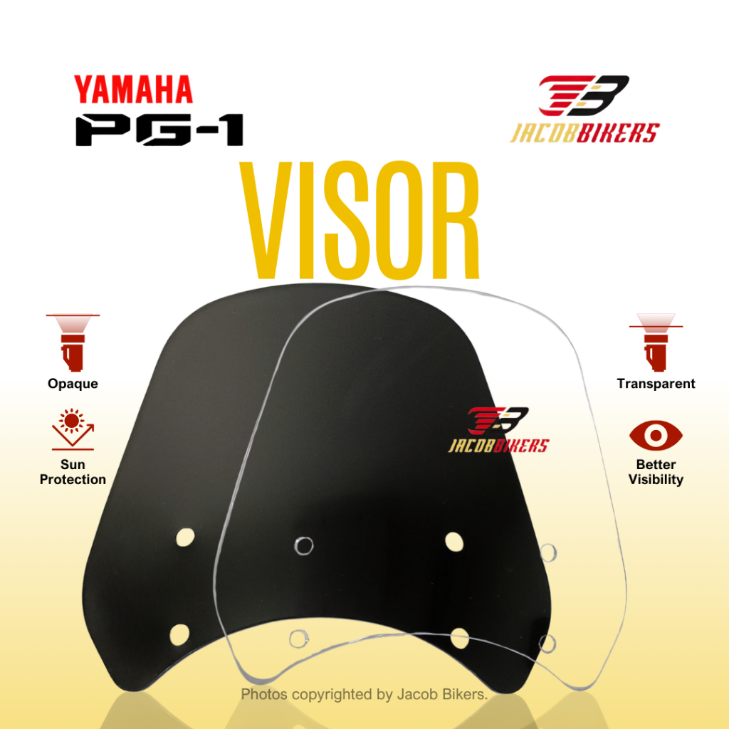Yamaha PG-1 PG1 PG 1 Visor Windshield Black Clear Accessories | Shopee ...