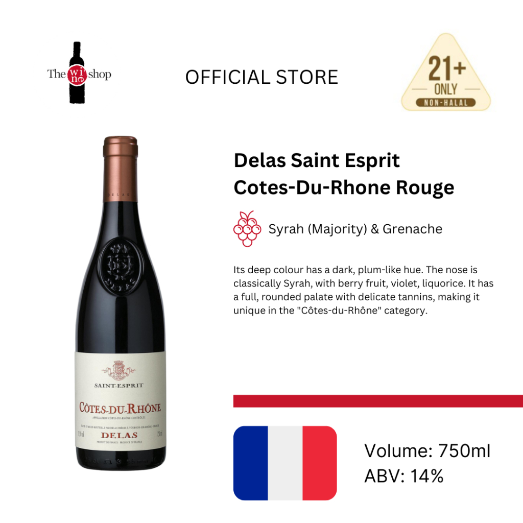 Delas Saint Esprit Cotes-Du-Rhone Rouge | Shopee Malaysia