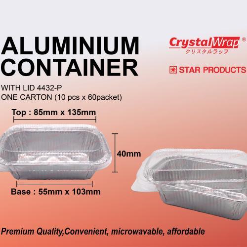 Star Products Aluminium Container with Lid 4432-P (10pcs) | Shopee Malaysia