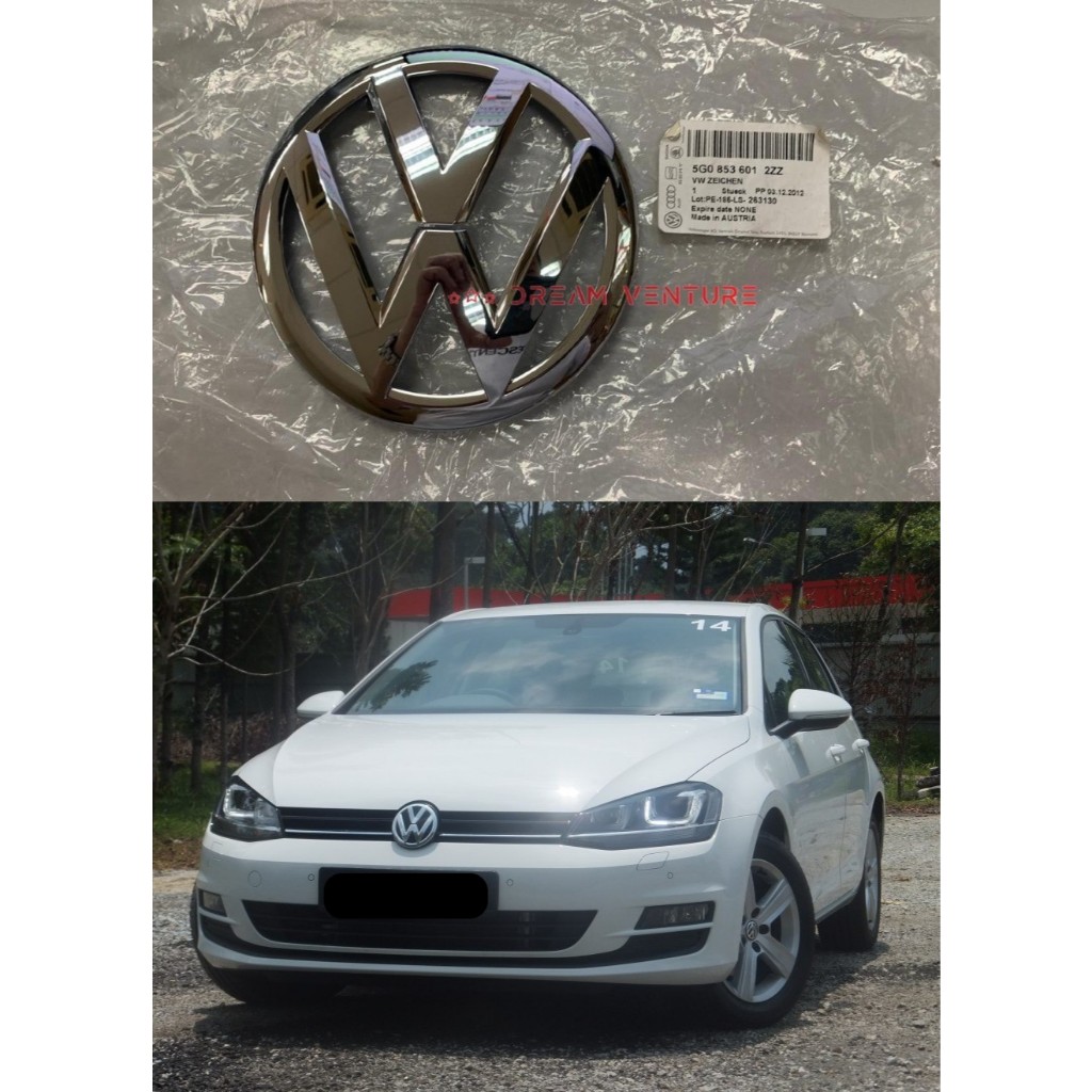 ORIGINAL VOLKSWAGEN GOLF GTI TSI MK7 FRONT GRILLE EMBLEM LOGO | Shopee ...