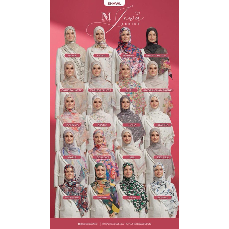 [READY STOCK] SHAWL MINAZ JIWA COLLECTION COTTON 🎁 | Shopee Malaysia