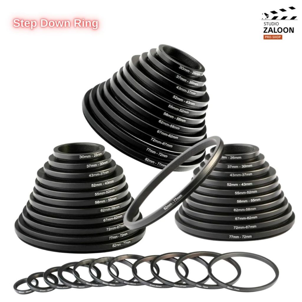 Metal Stepping Down Rings ( Step Down Ring ) Size : 82 77 72 67 62 58 ...