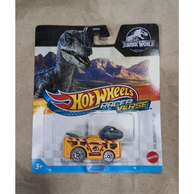 Hot Wheels Racer Verse Jurassic World Velociraptor Blue | Shopee Malaysia