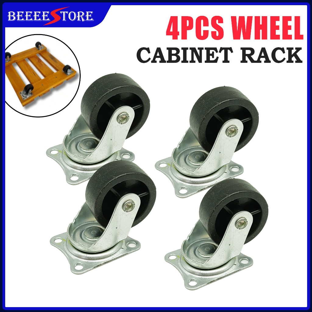 4PCS Wheels for Rack Cabinet Heavy Duty Caster Wheel 50MM | Shopee Malaysia