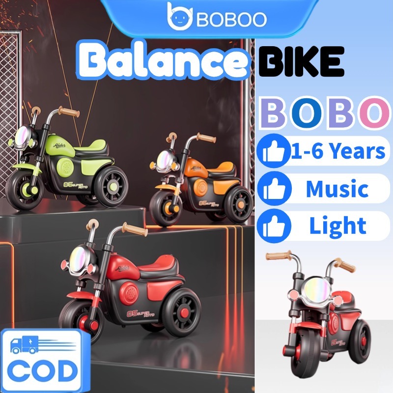 【BOBOO】Balance Bike Age 1-6 baby Multifunction Tricycle 3 wheels ...