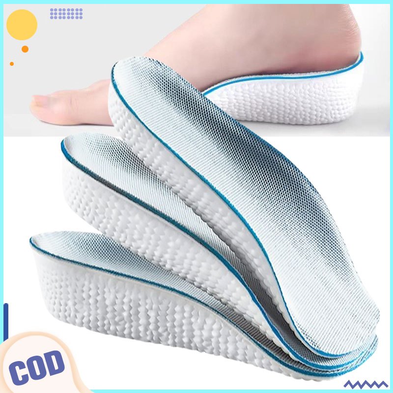 3 pairs Invisible Height increase insole shoes Booster pads for casual ...