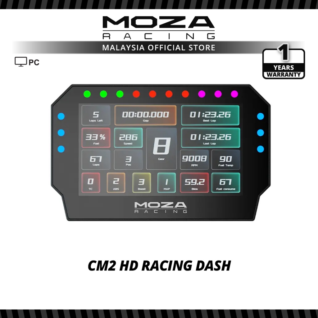 MOZA RACING CM2 HD Racing Dash | Shopee Malaysia
