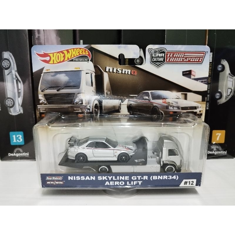 Hotwheels Team transport Nissan Skyline GT-R (R34) aero lift | Shopee ...