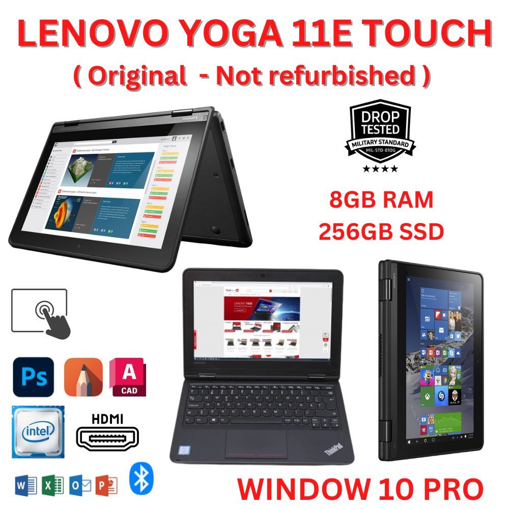 Lenovo ThinkPad 11e Window 11 pro /SSD 512GB /8GB Ram /Intel Celeron ...