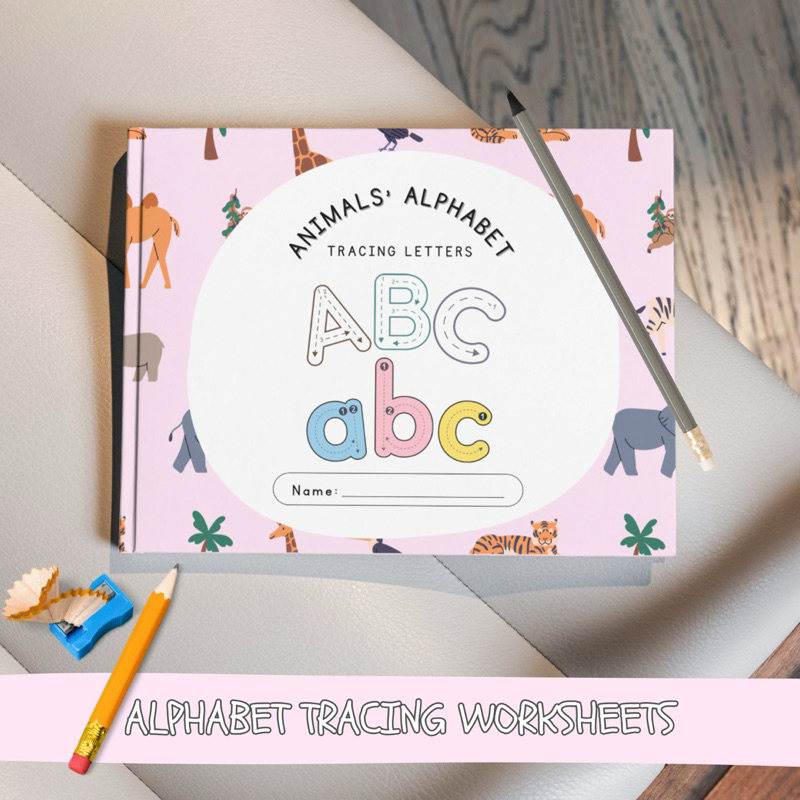 Animals Alphabet Tracing. 26 Printable Trace the Alphabet. Handwriting ...