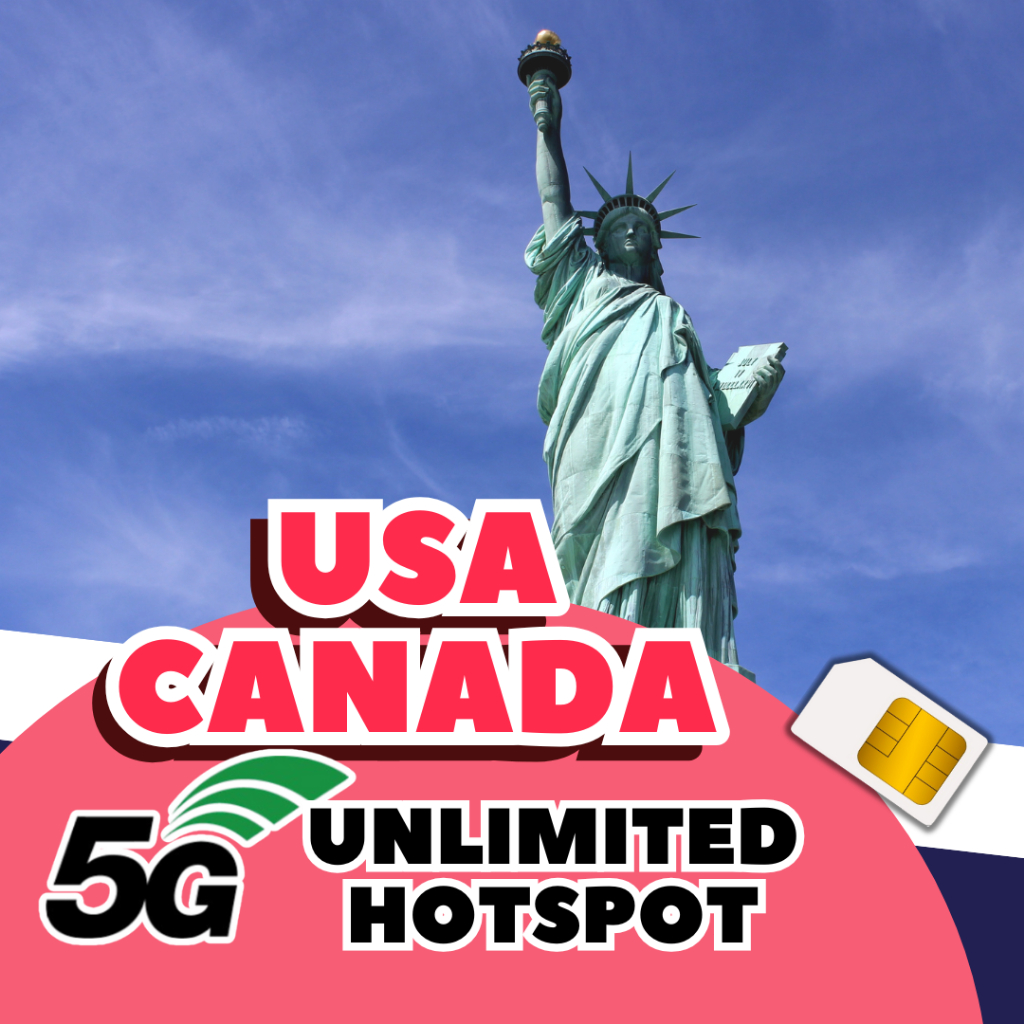 【USA + Canada】【15/30 days 5/10/20 GB】Travel Prepaid Sim Card 美国加拿大上网卡 ...