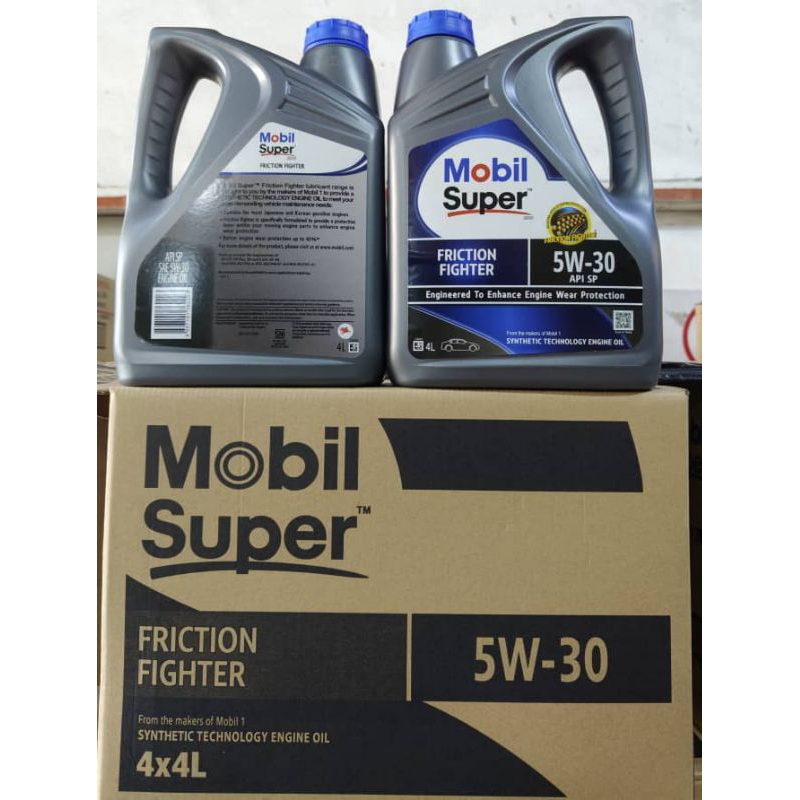 [New Packing] Mobil Super Friction Fighter Semi Synthetic 5W30 API-SP ...