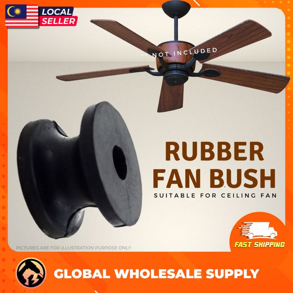 1PC RUBBER Fan Bush Ceiling Fan Spool Bush For Ceiling Fan Getah Kipas ...