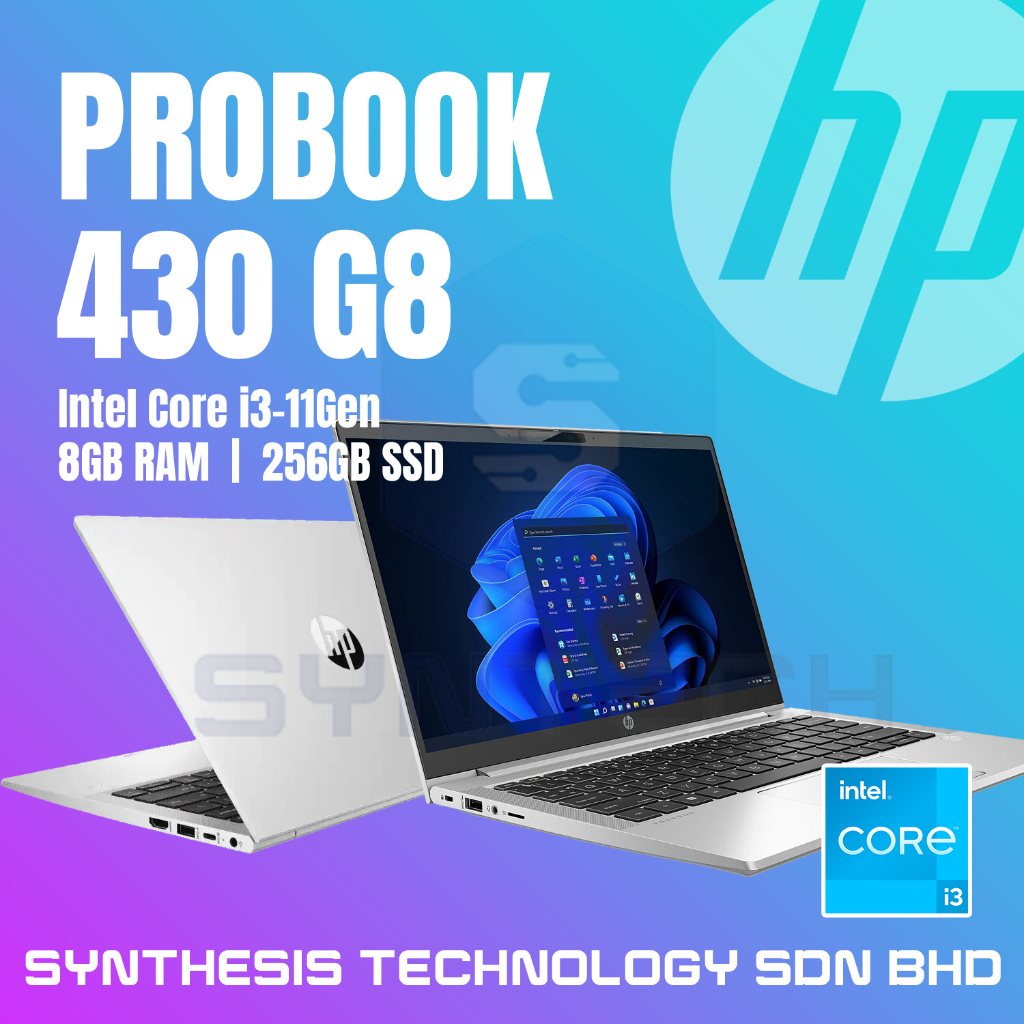 HP PROBOOK 430 G8 INTEL I3-11GEN 8GB RAM + 256GB SSD *TAKE NOTE GOT ...