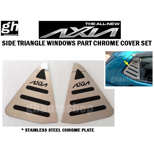 AXIA ( All New Yr 2023 model ) side triangle windows part chrome cover ...