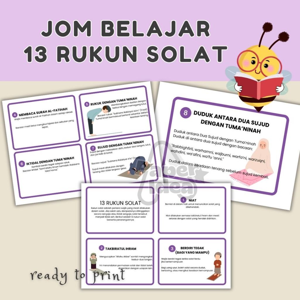 [ Softcopy | PDF ] Rukun Solat dan Penerangannya | Shopee Malaysia