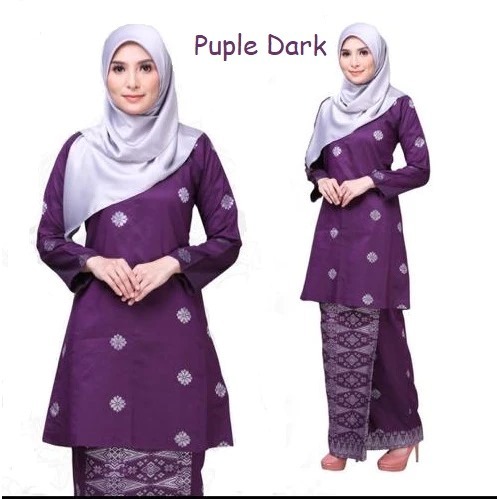 Baju Kurung Pahang Songket Tenun Bunga, Baju Kurung Moden, Baju Kurung cotton, Baju Raya 2025 Viral