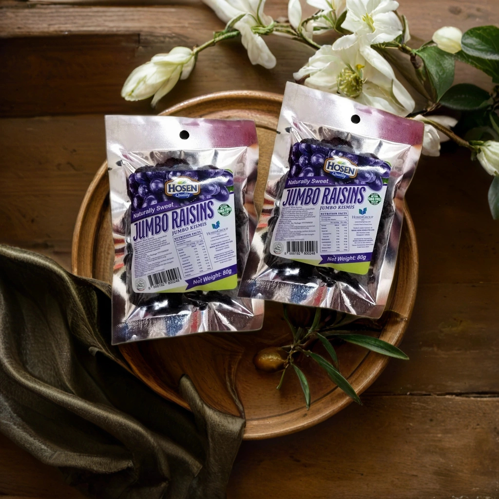 Hosen Jumbo Raisins 80g | Naturally Sweet | GMO Free | Dried Fruit ...