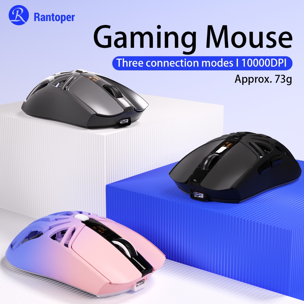 Rantoper RS8 Wireless Gaming Mouse/Type-c/Bluetooth/2.4G/bluetooth ...