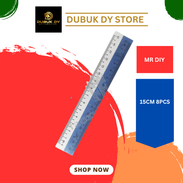 DIY PLASTIC RULER 15CM 8PCS | Shopee Malaysia