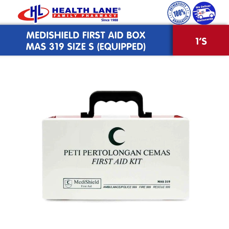 MEDISHIELD FIRST AID BOX MAS 319 SIZE S (EQUIPPED) 1'S | Shopee Malaysia