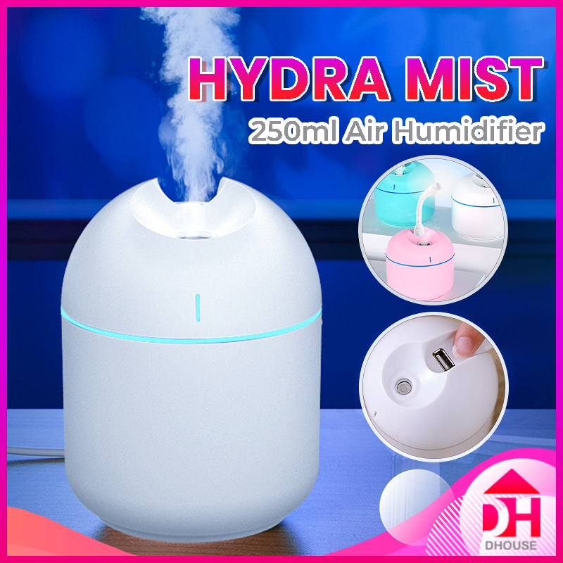 250ml Air Humidifier 7 Color LED Essential Oil Rechargeable One Touch ...