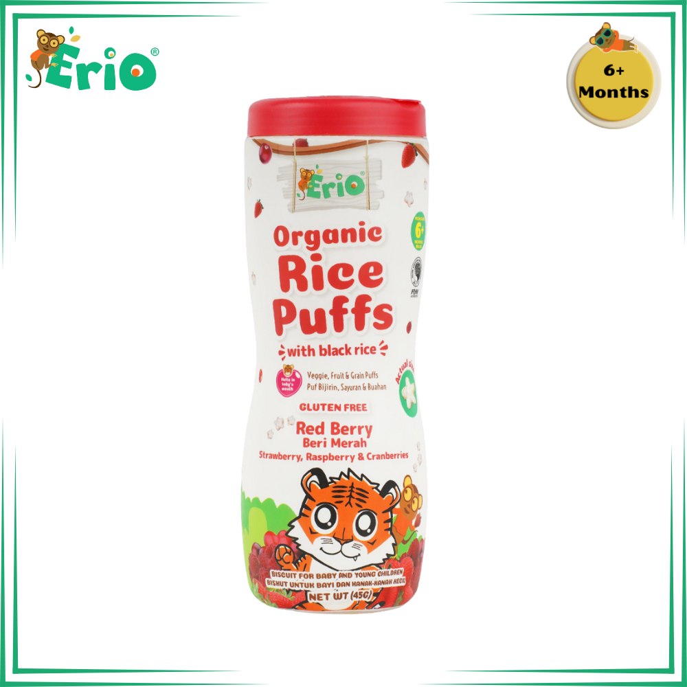 Erio Organic Black Rice Puffs 45g | Shopee Malaysia