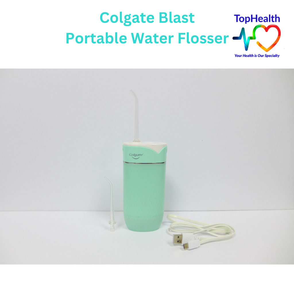 Colgate Portable Water Flosser Blast Rechargeable, Water Resistant ...