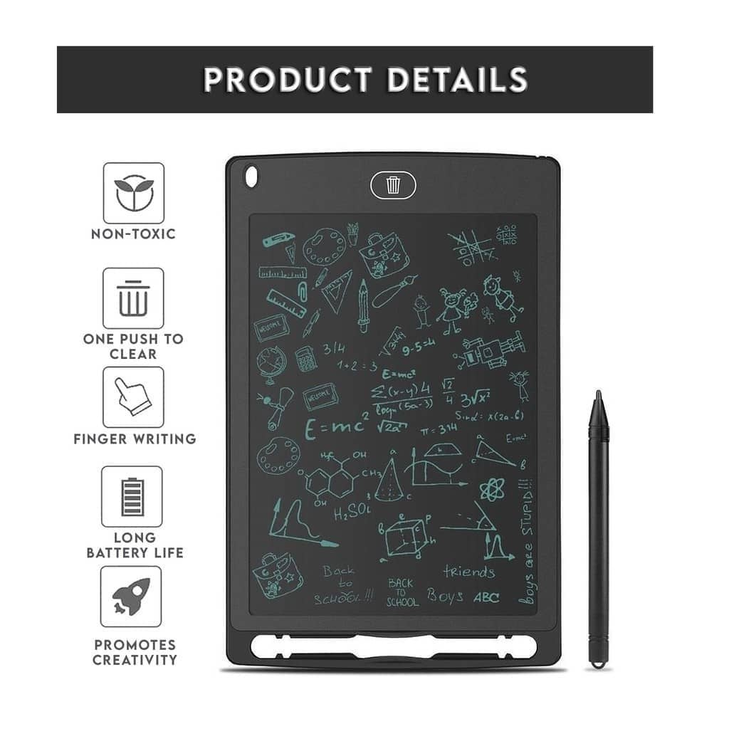 12 Inch LCD Writing Tablet With Pen Smart Kids Writing Board Drawing ...