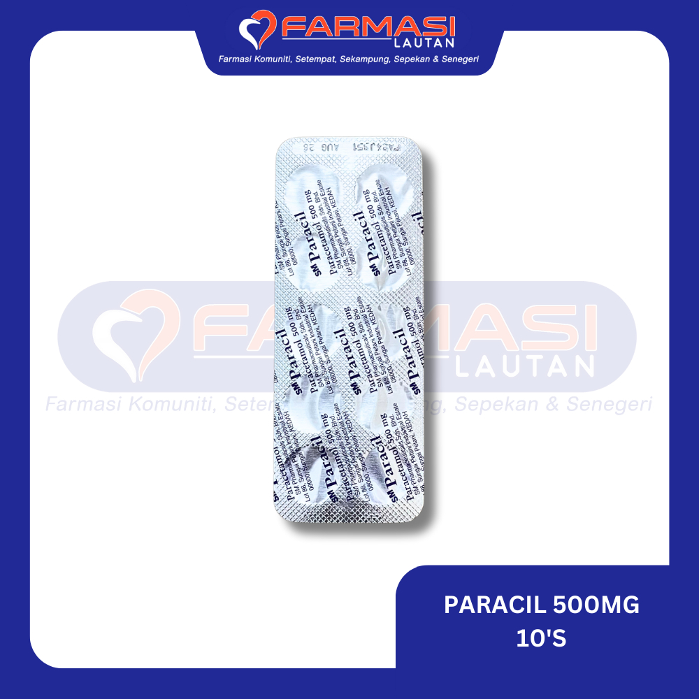 PARACIL PARACETAMOL 500MG 10'S (FOR FEVER/DEMAM/HEADACHE) | Shopee Malaysia