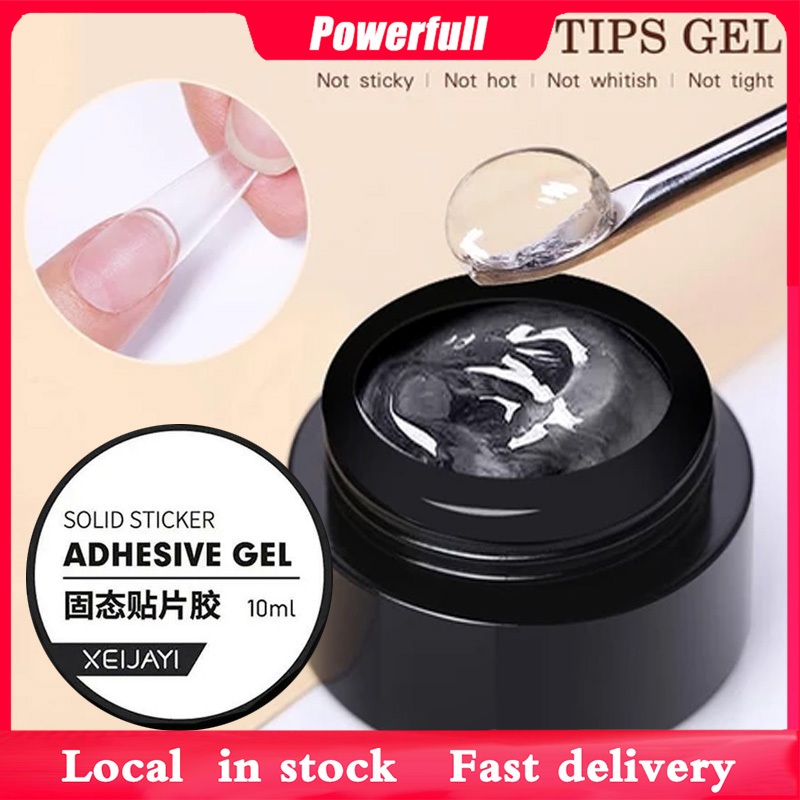 Solid Nail Gel Solid Sticker Nail Tips Adhesive Glue Patch Super Sticky ...