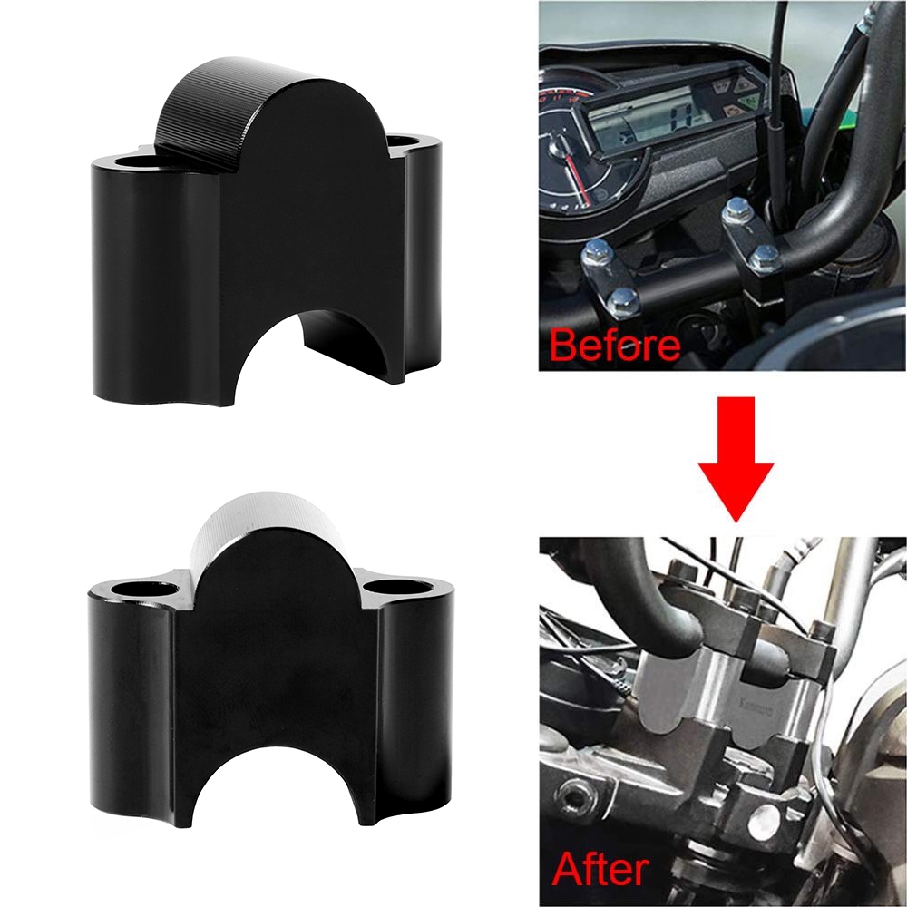 Motorcycle Handlebar Riser Bar Mount Handle Clamp 28mm 1 1/8