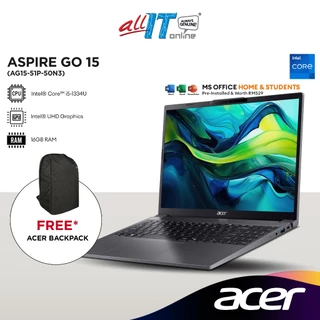 Acer Aspire GO 15 AG15-51P-50N3 15.3" WUXGA Laptop (Intel® Core™ i5-1334U | 16GB | 512GB SSD | Intel® UHD | H&S | W11)