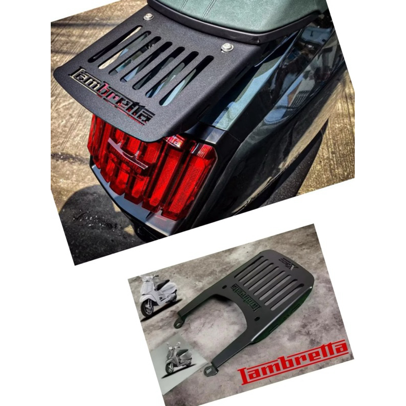 Lambretta X300 Rear Rack Heavy Duty Straight Model Plug N Play with ...