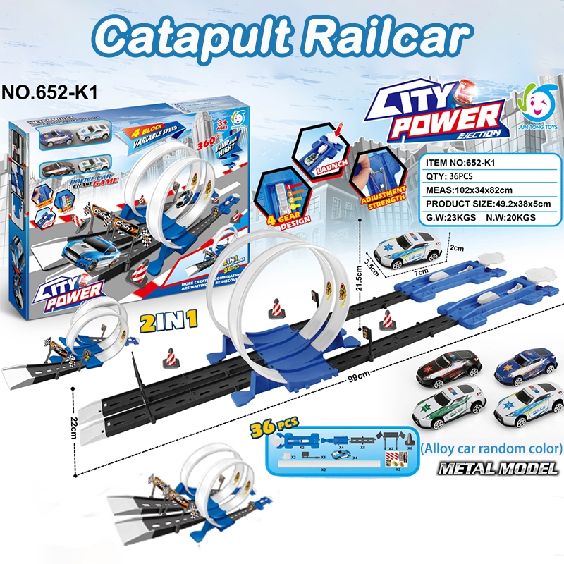 36Pcs 2in1 Double-track Racing Toys for Kids Racing game for kids ...