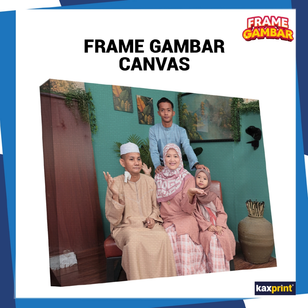 Canvas Gambar Raya Custom Bersama Hook Berkualiti Tinggi dan Menarik ...