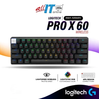 Logitech PRO X 60 LIGHTSPEED Wireless Gaming Keyboard with GX Optical Switches | Ultra Compact TKL 60%