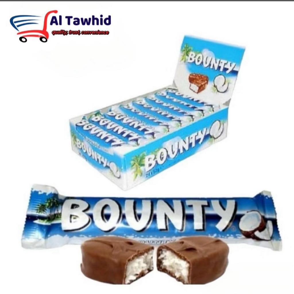 Bounty Chocolate contains 2 Pcs 57Grams Bounty Chocolate Bar Coconut ...