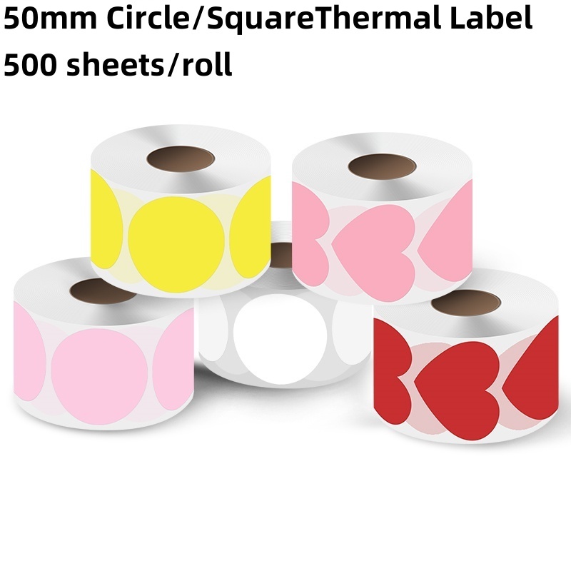 Rhebar Thermal Stickers 50mm Round/Square/ -Water Resistant for ...