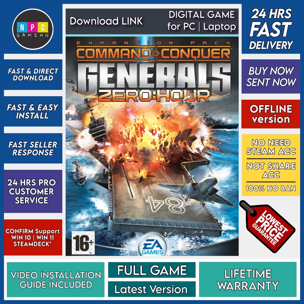 [PC Game] Command & Conquer Generals (Zero Hour included) - Offline ...
